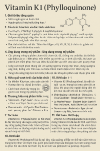 Vitamin K1 Phylloquinone La Hoat Chat Gi Cong Dung Trong Duoc My Pham