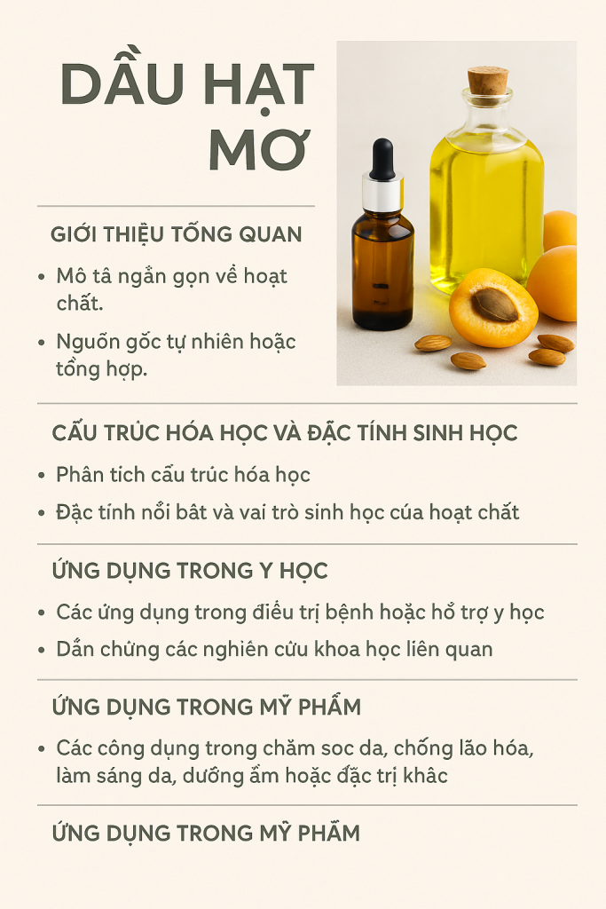 Apricot Kernel Oil La Hoat Chat Gi Cong Dung Trong Duoc My Pham