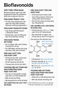 Bioflavonoids La Hoat Chat Gi Cong Dung Trong Duoc My Pham
