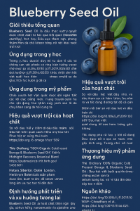 Blueberry Seed Oil La Hoat Chat Gi Cong Dung Trong Duoc My Pham