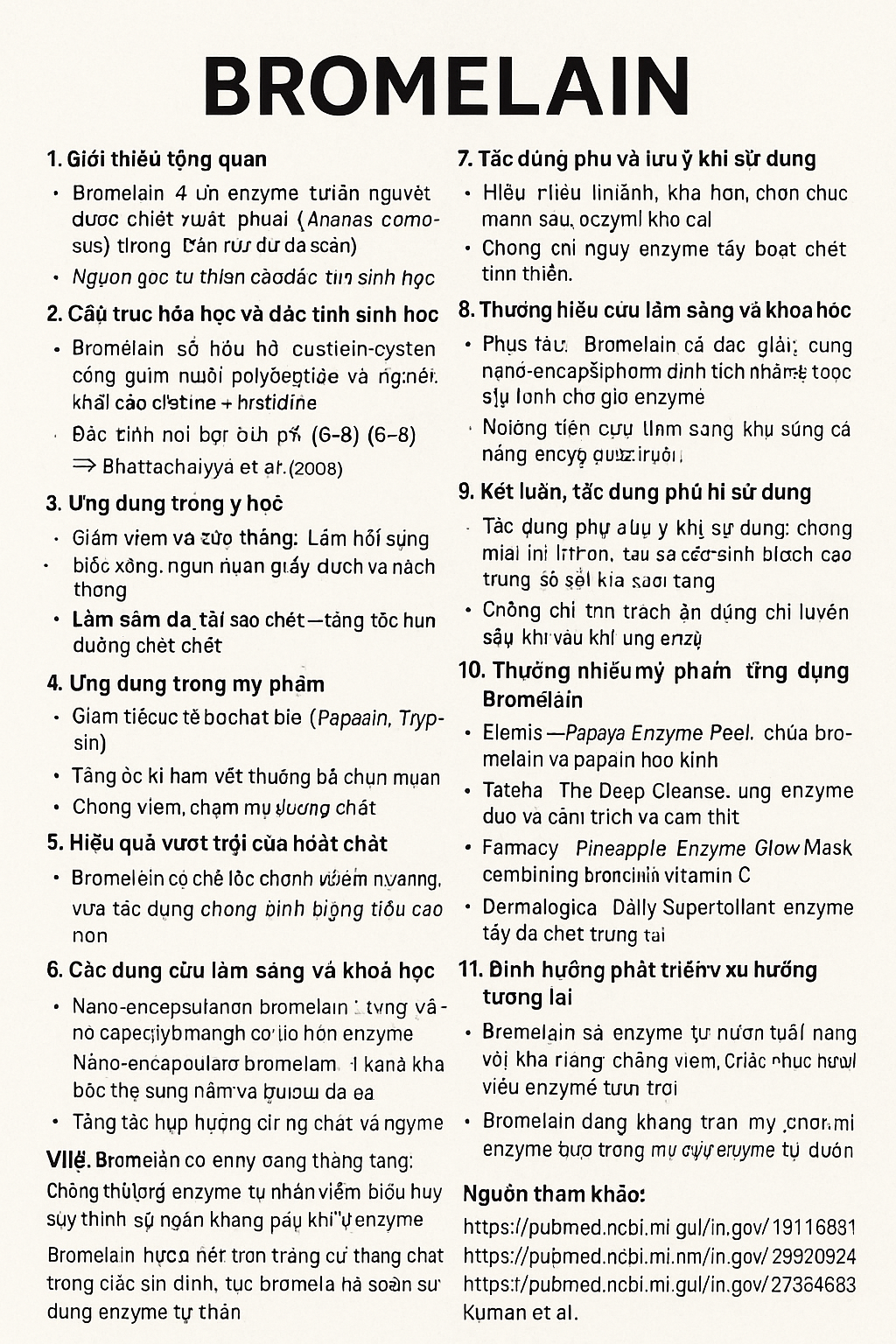 Bromelain La Hoat Chat Gi Cong Dung Trong Duoc My Pham