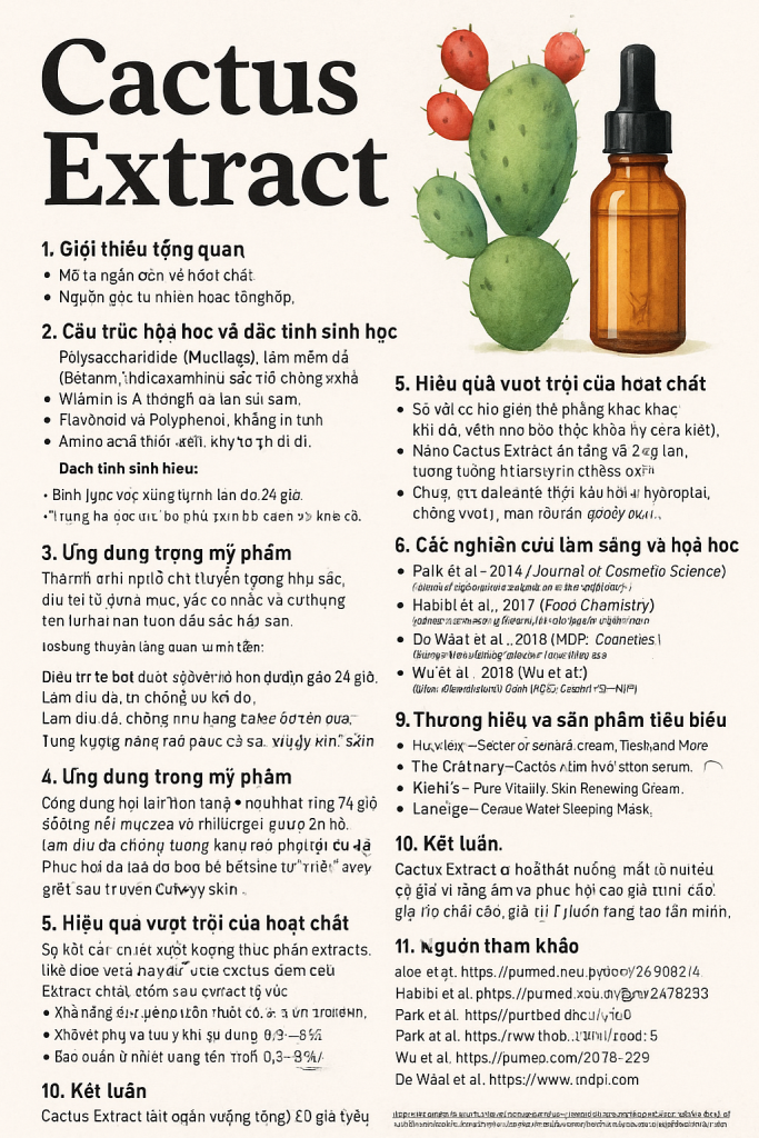 Cactus Extract La Hoat Chat Gi Cong Dung Trong Duoc My Pham
