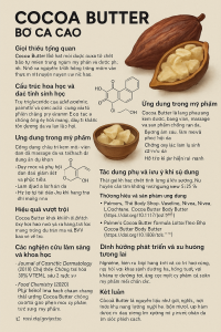 Cocoa Butter La Hoat Chat Gi Cong Dung Trong Duoc My Pham