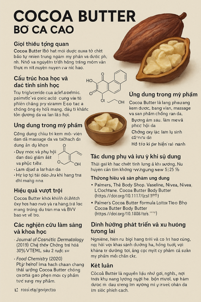 Cocoa Butter La Hoat Chat Gi Cong Dung Trong Duoc My Pham