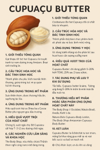 Cupuacu Butter La Hoat Chat Gi Cong Dung Trong Duoc My Pham