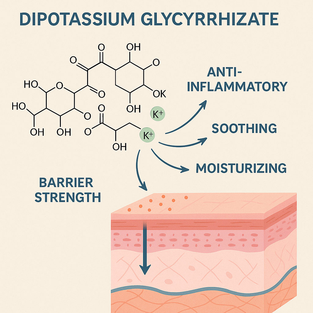Dipotassium Glycyrrhizate Là Hoạt Chất Gì, Công Dụng Trong Dược Mỹ Phẩm 8 Dipotassium Glycyrrhizate La Hoat Chat Gi Cong Dung Trong Duoc My Pham