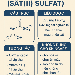 Ferrous Sulfate La Hoat Chat Gi Cong Dung Trong Duoc My Pham