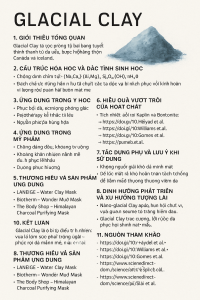 Glacial Clay La Hoat Chat Gi Cong Dung Trong Duoc My Pham
