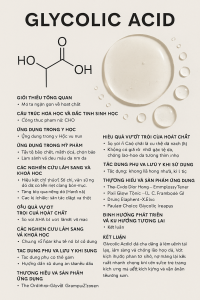 Glycolic Acid La Hoat Chat Gi Cong Dung Trong Duoc My Pham