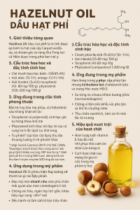 Hazelnut Oil La Hoat Chat Gi Cong Dung Trong Duoc My Pham