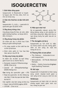 Isoquercetin La Hoat Chat Gi Cong Dung Trong Duoc My Pham