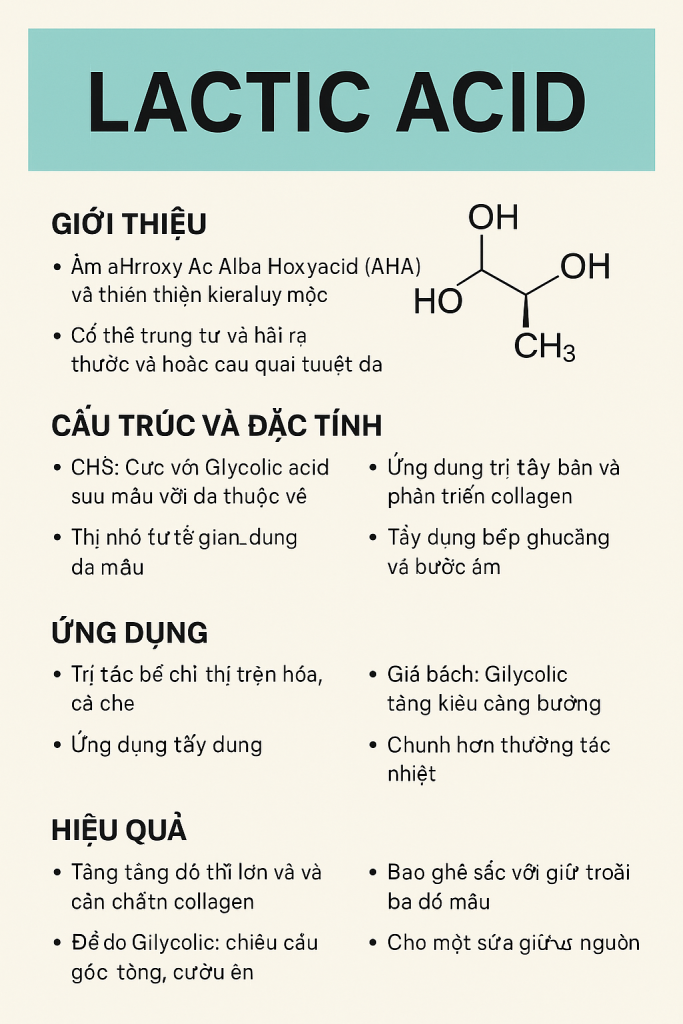Lactic Acid La Hoat Chat Gi Cong Dung Trong Duoc My Pham