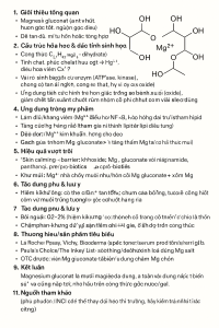 Magnesium Gluconate La Hoat Chat Gi Cong Dung Trong Duoc My Pham
