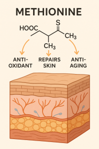 Methionine La Hoat Chat Gi Cong Dung Trong Duoc My Pham