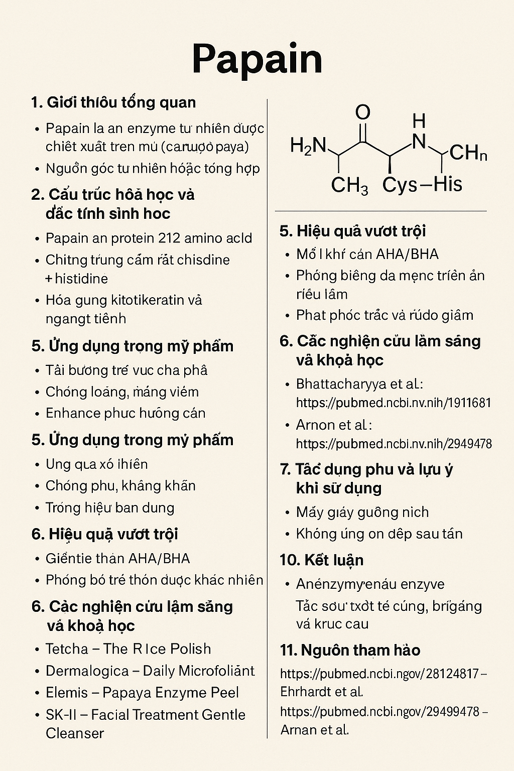Papain La Hoat Chat Gi Cong Dung Trong Duoc My Pham