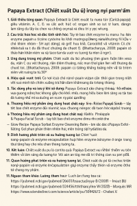 Papaya Extract La Hoat Chat Gi Cong Dung Trong Duoc My Pham