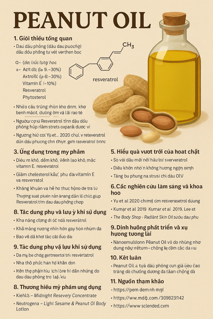 Peanut Oil La Hoat Chat Gi Cong Dung Trong Duoc My Pham