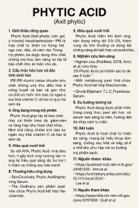 Phytic Acid La Hoat Chat Gi Cong Dung Trong Duoc My Pham