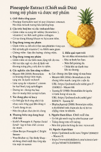 Pineapple Extract La Hoat Chat Gi Cong Dung Trong Duoc My Pham