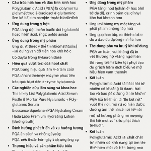 Polyglutamic Acid La Hoat Chat Gi Cong Dung Trong Duoc My Pham