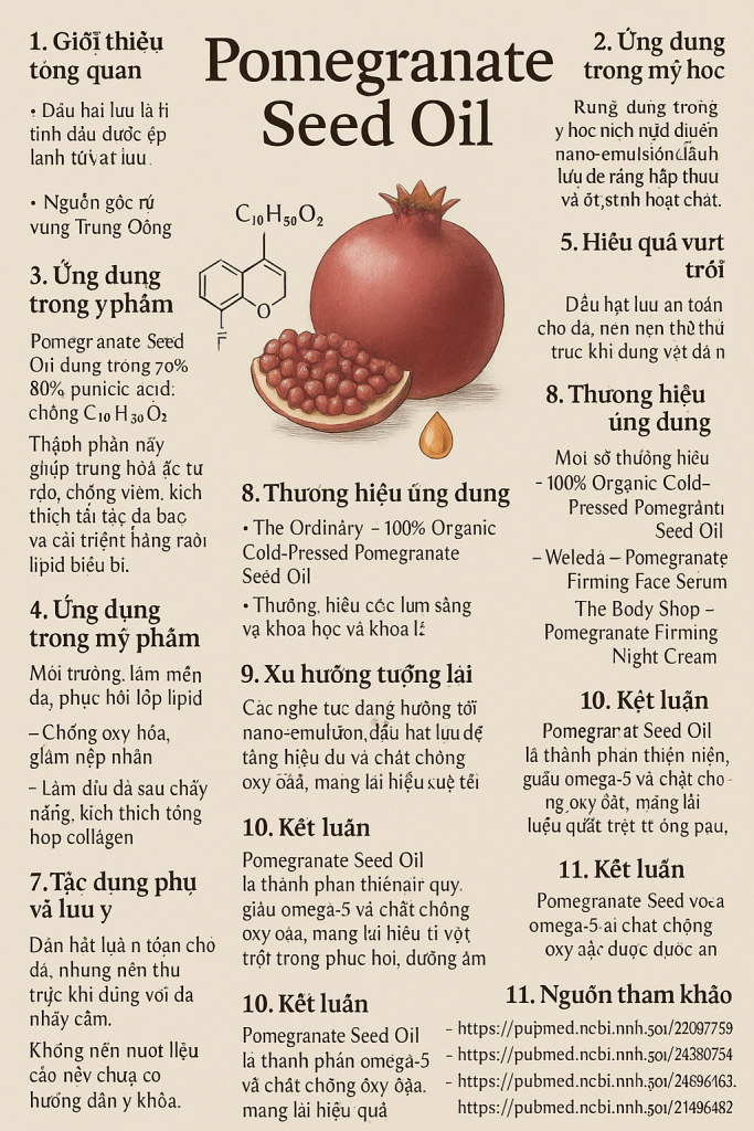 Pomegranate Seed Oil La Hoat Chat Gi Cong Dung Trong Duoc My Pham