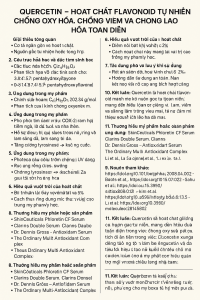 Quercetin La Hoat Chat Gi Cong Dung Trong Duoc My Pham