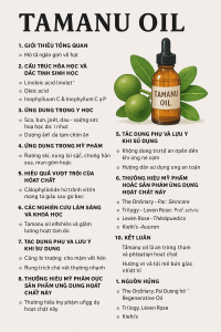 Tamanu Oil La Hoat Chat Gi Cong Dung Trong Duoc My Pham