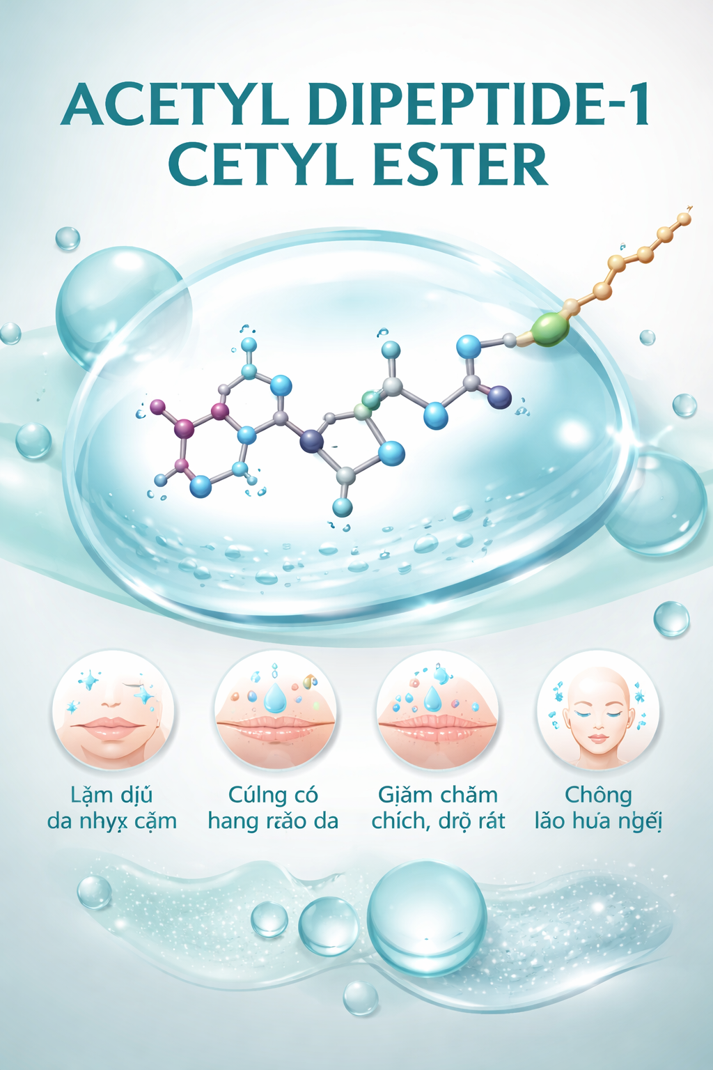 Acetyl Dipeptide 1 Cetyl Ester La Hoat Chat Gi Cong Dung Trong Duoc My Pham