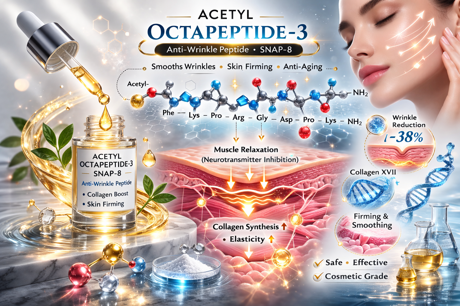 Acetyl Octapeptide 3 La Hoat Chat Gi Cong Dung Trong Duoc My Pham