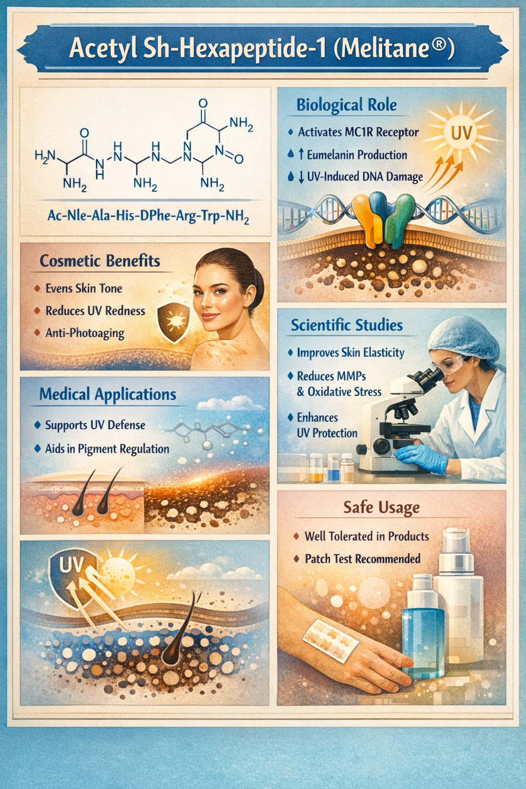 Acetyl Sh Hexapeptide 1 La Hoat Chat Gi Cong Dung Trong Duoc My Pham