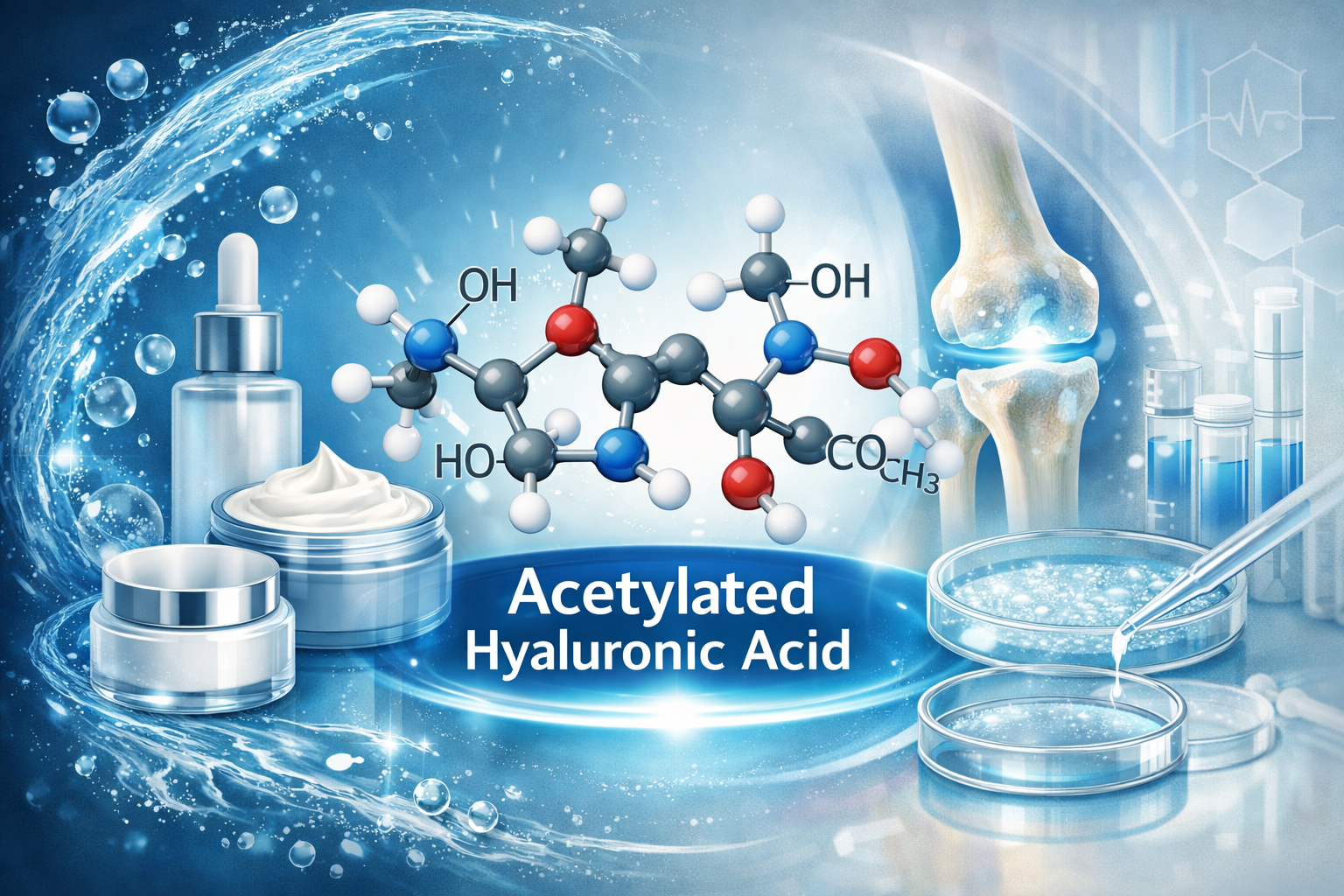 Acetylated Hyaluronic Acid La Hoat Chat Gi Cong Dung Trong Duoc My Pham