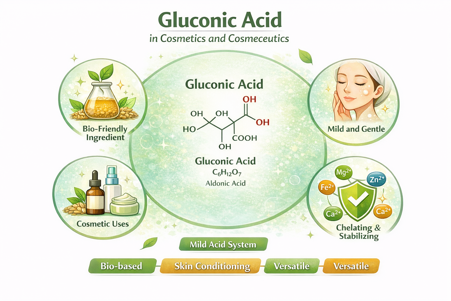 Gluconic Acid La Hoat Chat Gi Cong Dung Trong Duoc My Pham