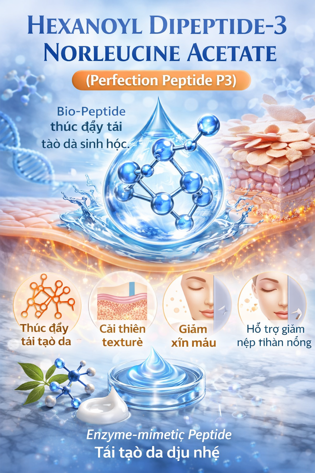 Hexanoyl Dipeptide 3 Norleucine Acetate La Hoat Chat Gi Cong Dung Trong Duoc My Pham