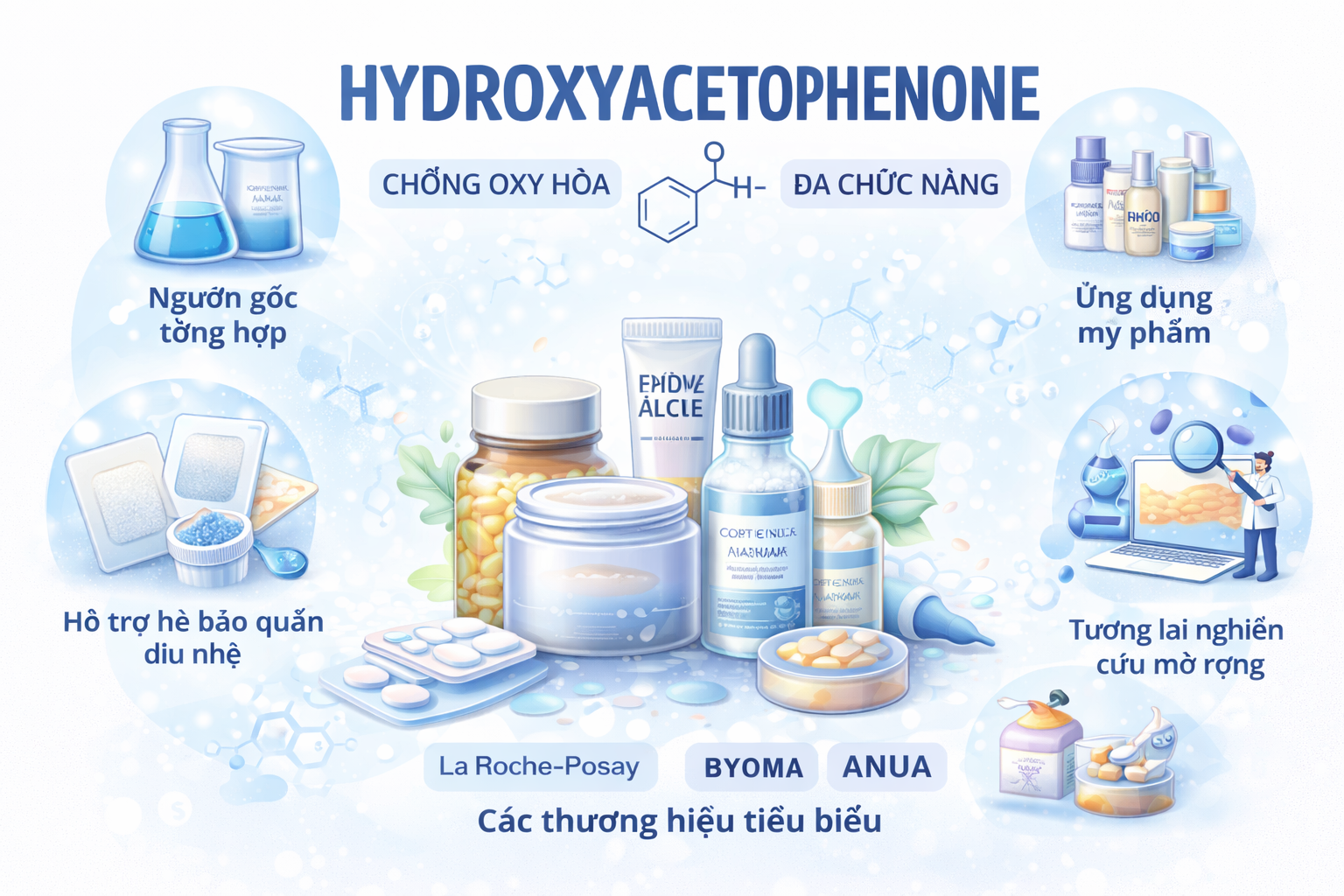 Hydroxyacetophenone La Hoat Chat Gi Cong Dung Trong Duoc My Pham