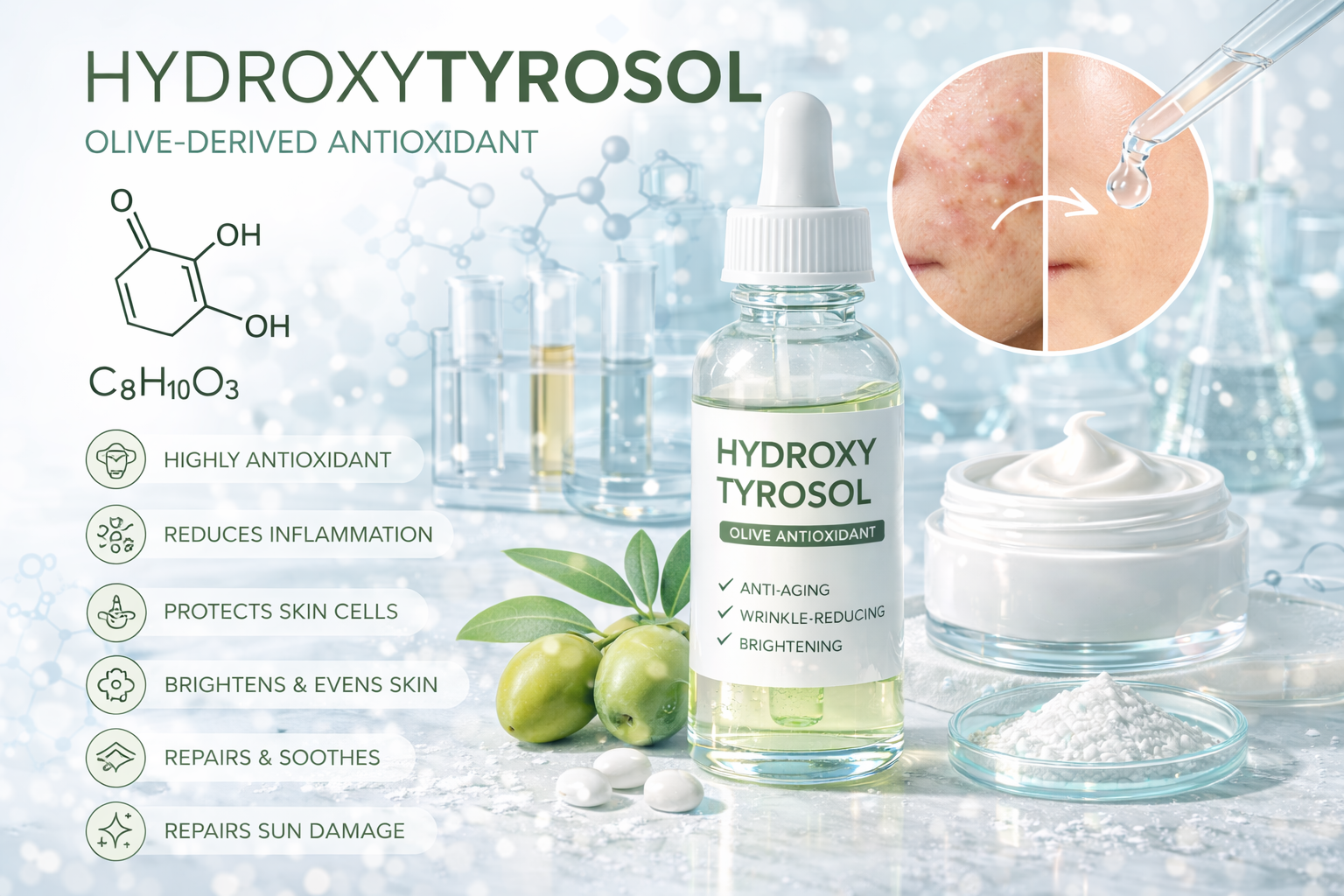 Hydroxytyrosol La Hoat Chat Gi Cong Dung Trong Duoc My Pham