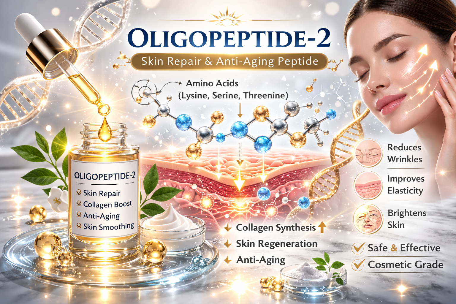 Oligopeptide 2 La Hoat Chat Gi Cong Dung Trong Duoc My Pham