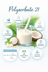 Polysorbate 21 La Hoat Chat Gi Cong Dung Trong Duoc My Pham
