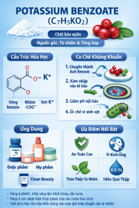 Potassium Benzoate La Hoat Chat Gi Cong Dung Trong Duoc My Pham
