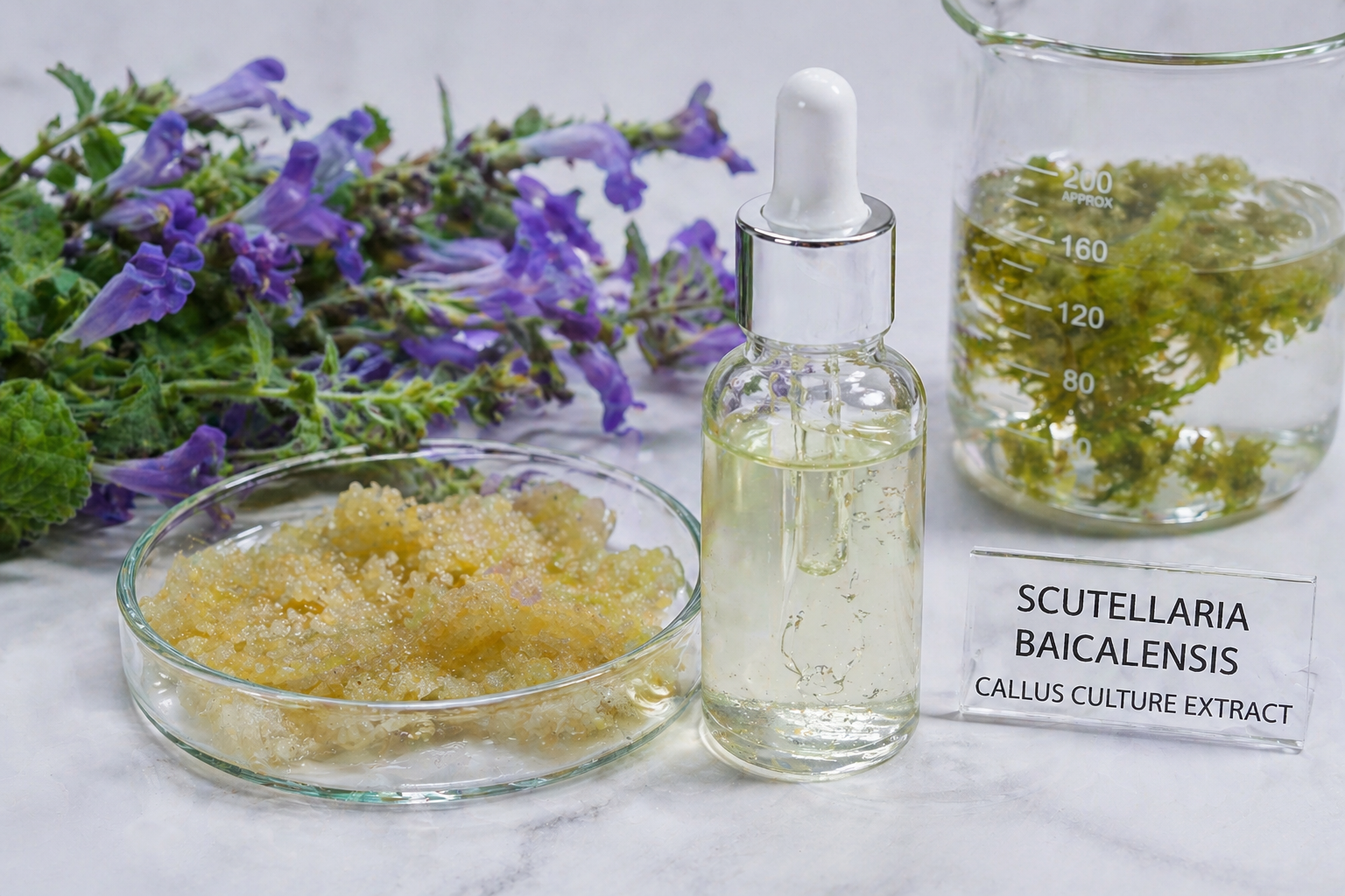 scutellaria baicalensis callus culture extract la hoat chat gi cong dung trong duoc my pham