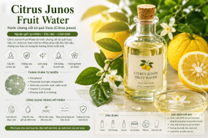 Citrus Junos Fruit Water La Hoat Chat Gi Cong Dung Trong Duoc My Pham