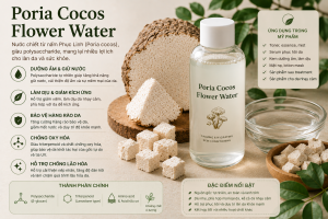 Poria Cocos Flower Water La Hoat Chat Gi Cong Dung Trong Duoc My Pham