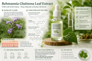 Rehmannia Glutinosa Leaf Extract La Hoat Chat Gi Cong Dung Trong Duoc My Pham