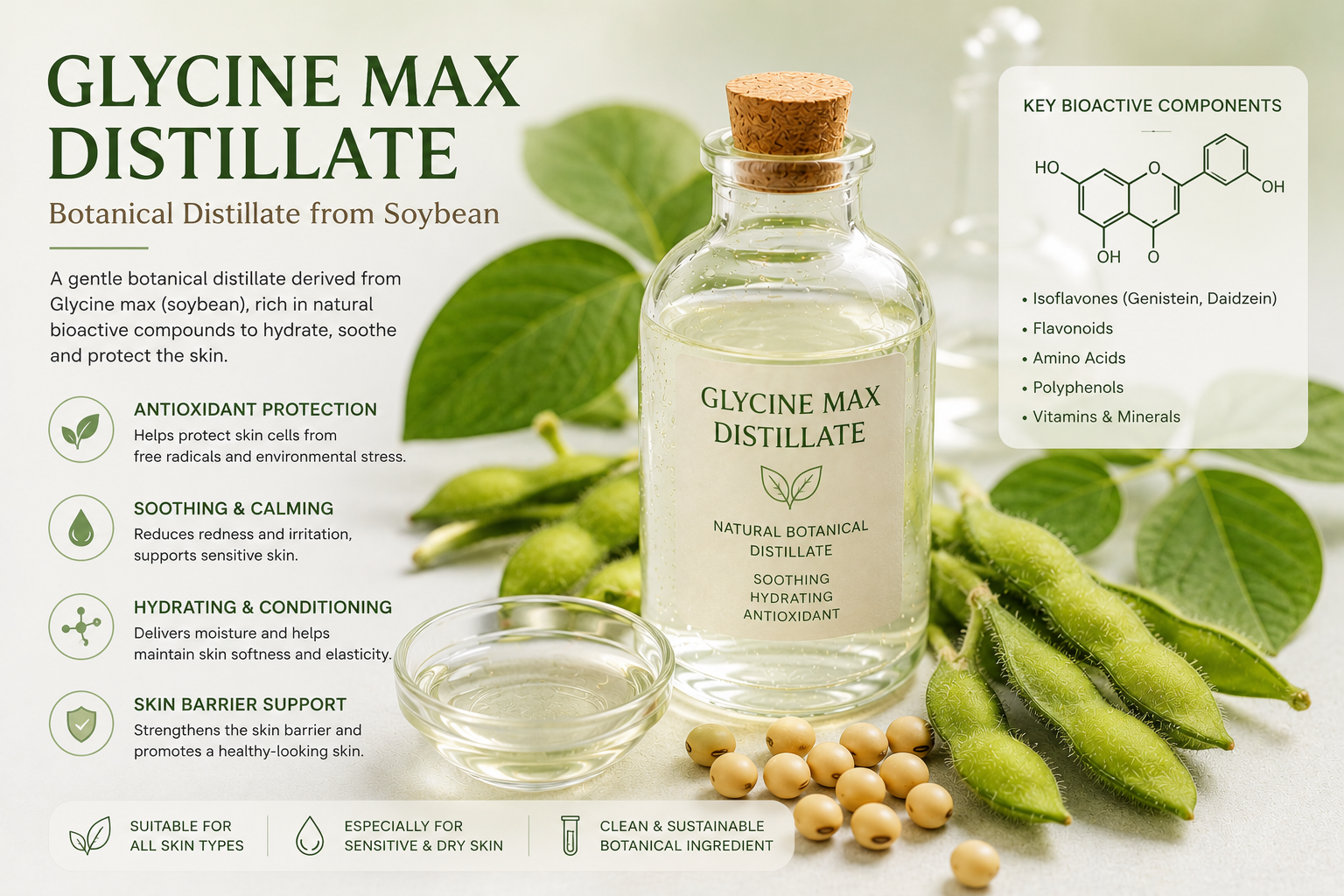 glycine max distillate la hoat chat gi cong dung trong duoc my pham