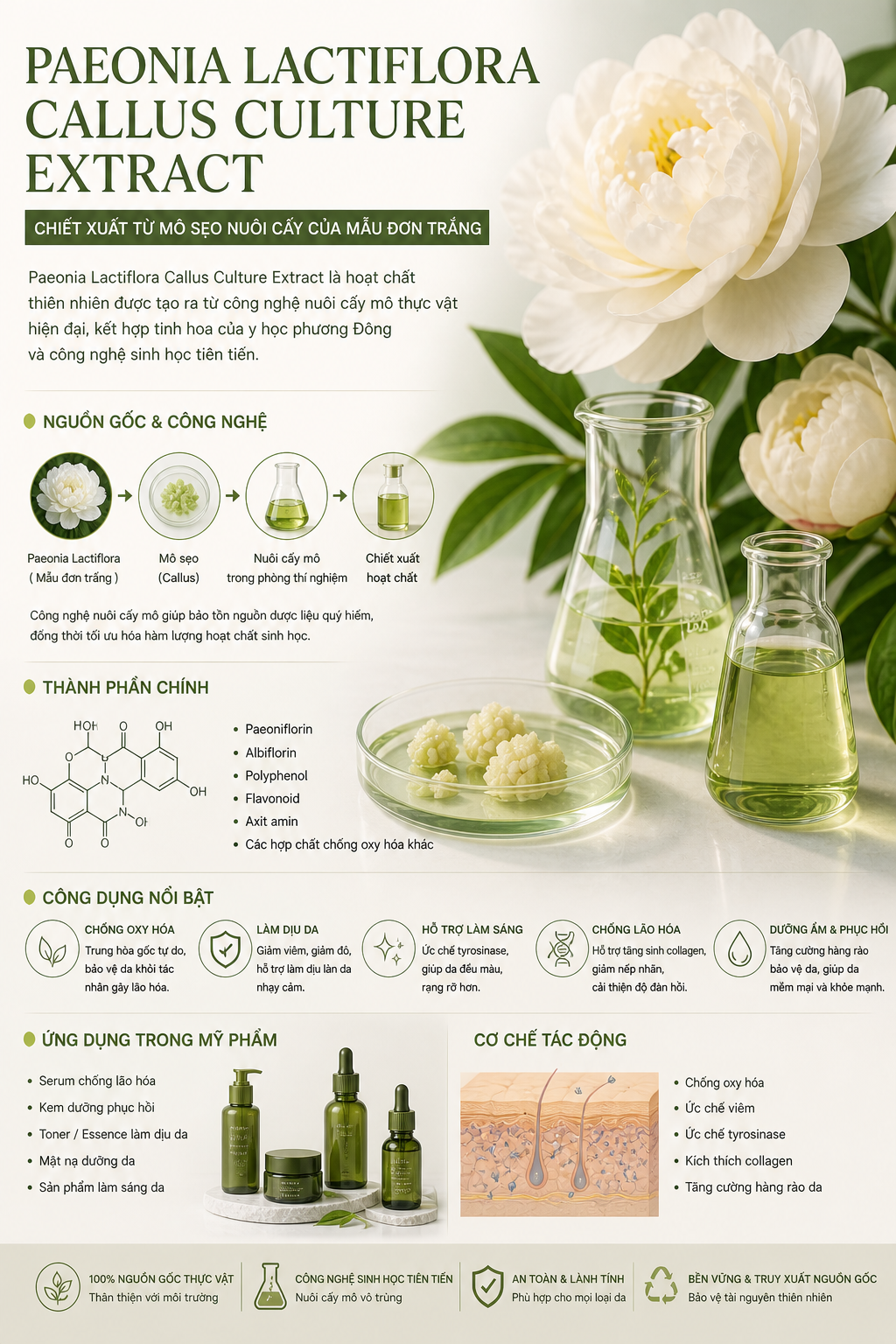 paeonia lactiflora callus culture extract la hoat chat gi cong dung trong duoc my pham