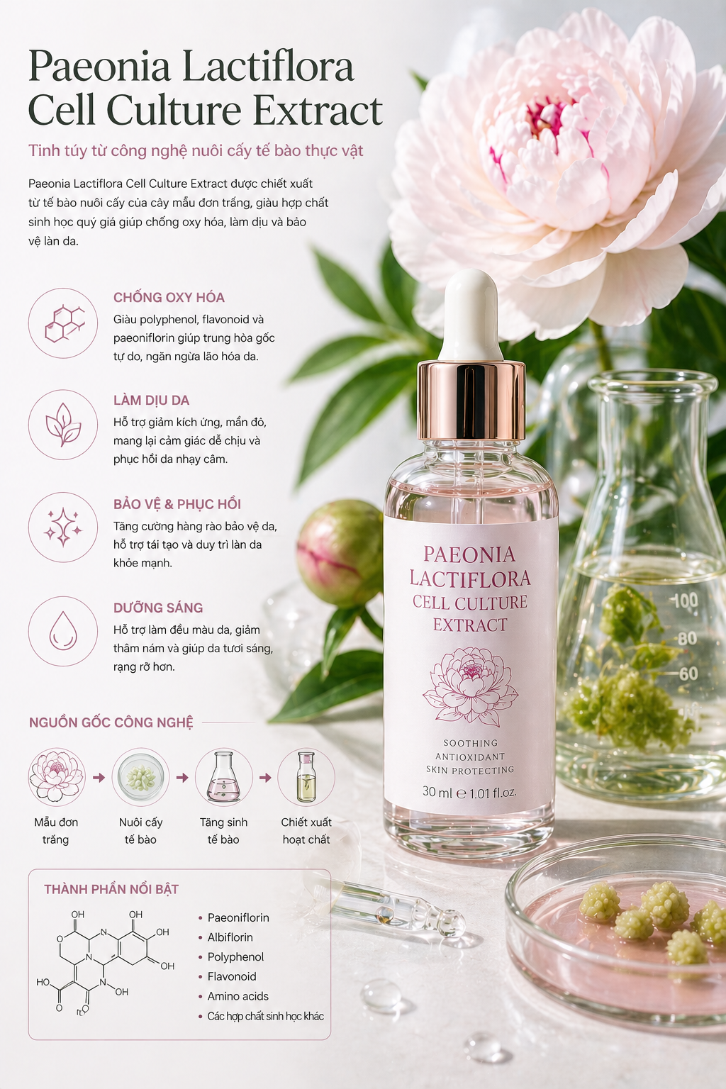 paeonia lactiflora cell culture extract la hoat chat gi cong dung trong duoc my pham